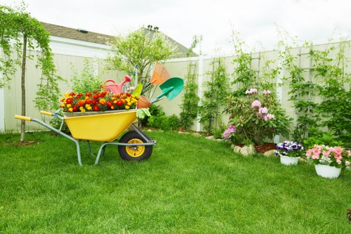 Lush gardens at Gardeners Grange Park in spring