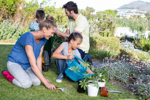 Gardeners Sydenham team working on landscape design